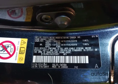 2016 Lexus Rx 350 from USA, damaged, VIN 2T2BZMCA1GC015001